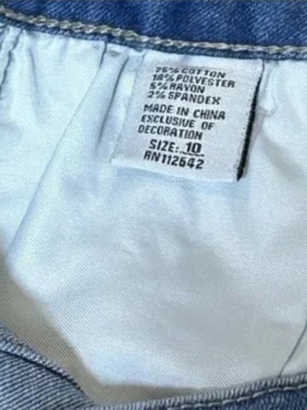 Revelation Women’s Denim Wide Leg Jeans Grommet Detail Size 10 - Picture 13 of 14